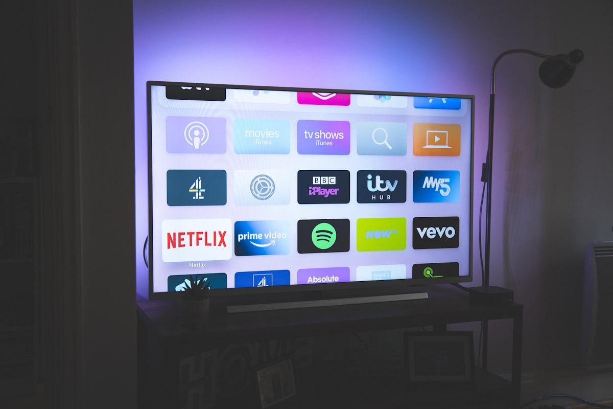 Smart TV in a modern living room